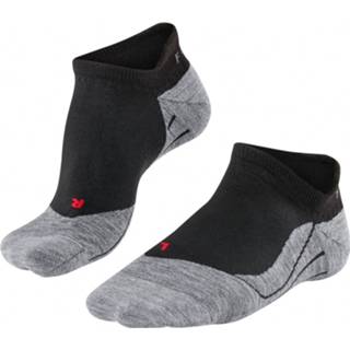 👉 Hard loop sokken vrouwen zwart grijs Falke - Women's RU4 Cool Invisible Füßlinge Hardloopsokken maat 41-42, zwart/grijs 4031309189161