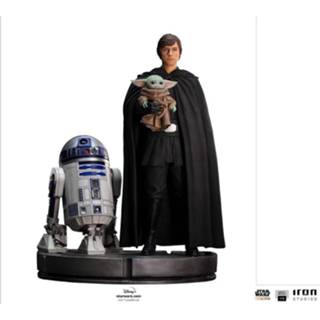 👉 Mannen Star Wars The Mandalorian Legacy Replica Statue 1/4 Luke Skywalker, R2-D2 & Grogu 54 cm 609963128464
