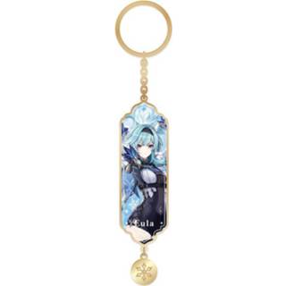 👉 Keychain Genshin Impact Character Drawing Card Metal Eula 6974696617061