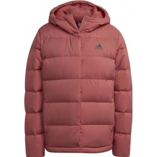 👉 Dons jack vrouwen rood s Adidas - Women's Helionic Hooded Jacket Donsjack maat S, 4065429961901