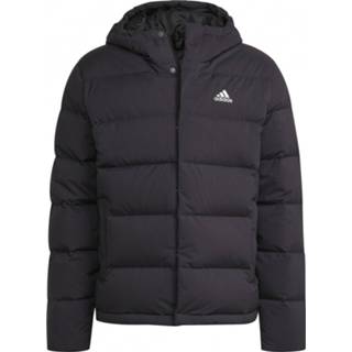 👉 Dons jack XXL mannen grijs olijfgroen Adidas - Helionic Hooded Jacket Donsjack maat XXL, grijs/olijfgroen 4065429996316