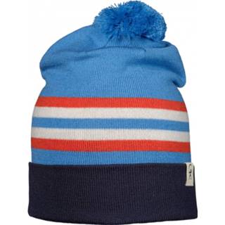 👉 Beanie blauw uniseks Isbjörn - Kid's Reindeer Knitted Muts maat 54-58 cm, 7332786036441