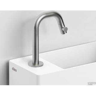 👉 Fontein kraan RVS Geborsteld Clou Kaldur Fonteinkraan Met Korte Uitloop Links 15.9x4.5x10.6cm 8717462012121