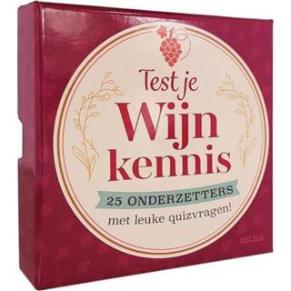 👉 Onderzetter Test je wijnkennis - 25 onderzetters (ISBN: 9789044763638) 9789044763638
