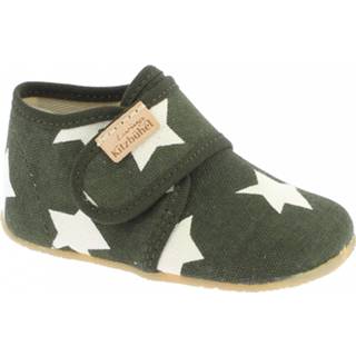 👉 Pantof fels olijfgroen uniseks 30 baby's Living Kitzbühel - Kid's Babyklett Sterne Pantoffels maat 30, 9008784533425