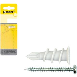 👉 SMART | Zelfb. gipskartonplug + schr. Ø 13x32 PA6 6 st 5902134715766