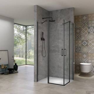 👉 Douche cabine zwart Douchecabine Van Rijn ST02 320 8719304151593