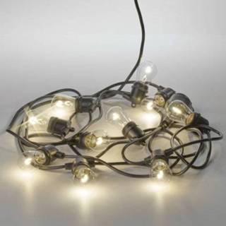 👉 Lichtsnoer kunststof zwart Party 15 helder Incl. LED's 8714732688208