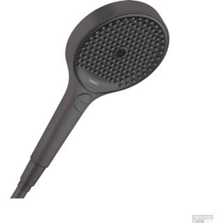 👉 Handdouche chroom zwart Rainfinity HansGrohe 130 3jet EcoSmart Geborsteld 4059625264959