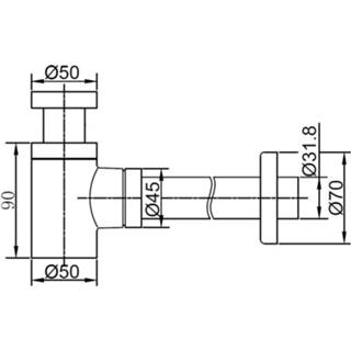 👉 Wit Best-Design Mini designsifon mat-wit 8719323061644