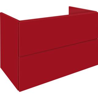 👉 Onderkastje rood Blinq Intent onderkast 180x45x59cm - 4 lades robijn 8717493180998