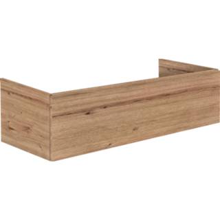 👉 Onderkastje eiken Blinq Intent onderkast 120x45x30cm 1 lade - voor 2 waskommen natuur 8717493251773