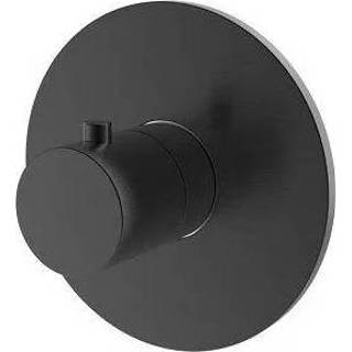 👉 Zwart PVD Regn losse inbouwthermostaat gun metal black 8720297692376