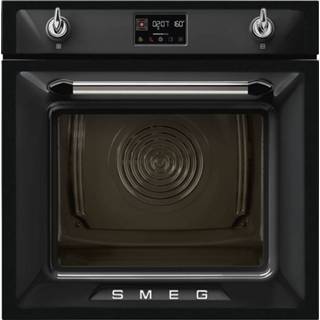 👉 Zwart a+ bouw combi-stoomoven onder het aanrecht Smeg SOP6902S2PN 8017709312336