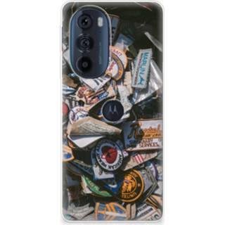 👉 Siliconen hoesje Motorola Edge 30 Pro met foto Badges 8720632415134