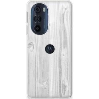 Bumper hoesje wit Motorola Edge 30 Pro White Wood 8720632420923