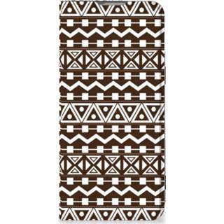 👉 Bruin OnePlus Nord 2T Hoesje met Magneet Aztec Brown 8720632480781