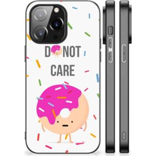 👉 Coverhoes roze IPhone 14 Pro Max Back Cover Hoesje Donut 8720632416759