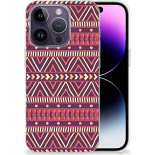 Paars Apple iPhone 14 Pro TPU bumper Aztec 8720632429131