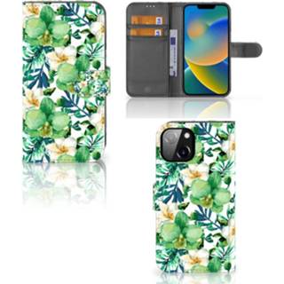 Apple iPhone 14 Hoesje Orchidee groen Orchidee groen Apple iPhone 14 Hoesje 8720632877444