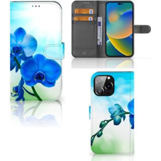 👉 Orchidee blauw IPhone 14 Pro Max Hoesje - Cadeau voor je Moeder 8720632960818