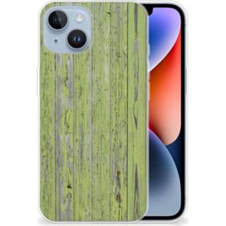 👉 Bumper hoesje donkergroen Apple iPhone 14 Green Wood 8720632945624