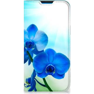 👉 Orchidee blauw IPhone 14 Pro Max Smart Cover - Cadeau voor je Moeder 8720632950949
