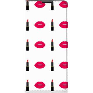 👉 Lippenstift Motorola Moto G51 5G Hoesje met Magneet Lipstick Kiss 8720632905468