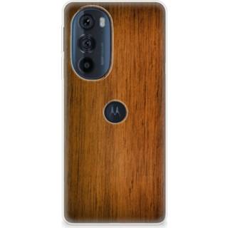👉 Bumper hoesje hout Motorola Edge 30 Pro Donker 8720632917362