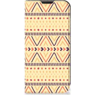 👉 Geel Samsung Galaxy Xcover 6 Pro Hoesje met Magneet Aztec Yellow 8720632910226