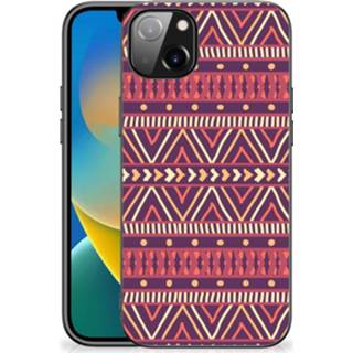 👉 Paars IPhone 14 Plus Back Case Aztec 8720632893864