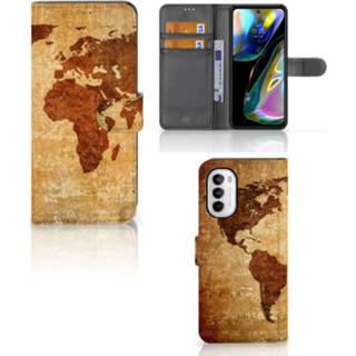 👉 Flipcover Motorola Moto G52 | G82 Flip Cover Wereldkaart 8720632025708