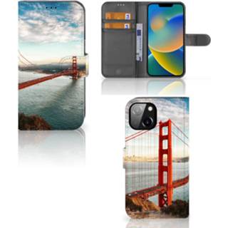 👉 Flipcover Apple iPhone 14 Flip Cover Golden Gate Bridge 8720632021366