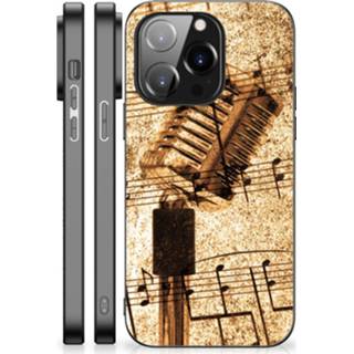 👉 Bladmuziek silicone IPhone 14 Pro Back Case 8720632643940