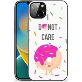 👉 Coverhoes roze IPhone 14 Plus Back Cover Hoesje Donut 8720632679376