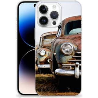 👉 Siliconen hoesje IPhone 14 Pro Max met foto Vintage Auto 8720632391858