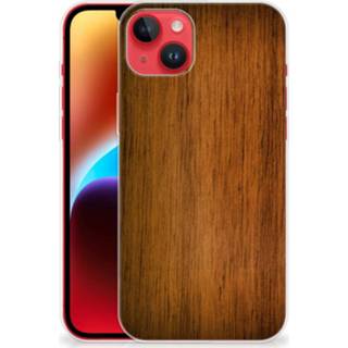 👉 Bumper hoesje hout IPhone 14 Plus Donker 8720632280107