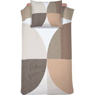 👉 Dekbedovertrek bruin percaline katoen Cinderella Knut Brown 140 x 200/220 + 60 70 8719002199958