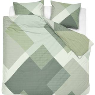 👉 Dekbedovertrek donkergroen percaline katoen Cinderella Rexa Green 200 x 200/220 + 60 70 8719002200432