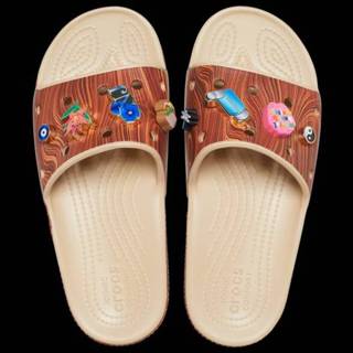 👉 Damesslipper thermoplastische vrouwen meerkleurig Crocs SZA x Classic Slide - Dames Slippers en Sandalen