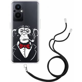 👉 Smoking multi-color hoesje met koord Chimp Oppo Reno8 Lite 8720684850358