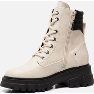 Veterboots beige synthetisch vrouwen Supercracks