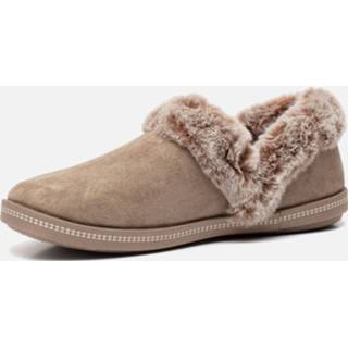 👉 Pantoffels suede vrouwen taupe Skechers Cozy Campfire 195204870884