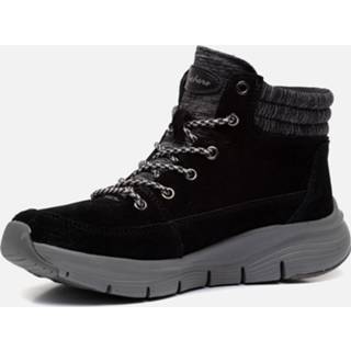 👉 Veterboots zwart suede Skechers Arch Fit vrouwen Smooth 196642037228