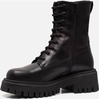👉 Veterboots zwart leer vrouwen Tamaris 4064196733773