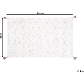 👉 Vloerkleed wit 140 x 200 cm SAKARYA 4251682221498