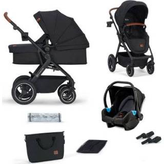 👉 Kinderwagen zwart meisjes kinderen Kinderkraft 3 in 1 B-TOUR black 5902533918966