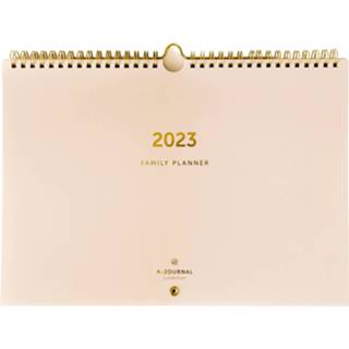👉 Beige active A-Journal Familieplanner 2023 - A4