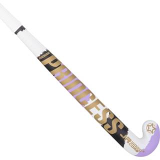 👉 Hockey stick hout goud junior paars Mid Bow Hockeystick Woodcore Fun 8717264761135
