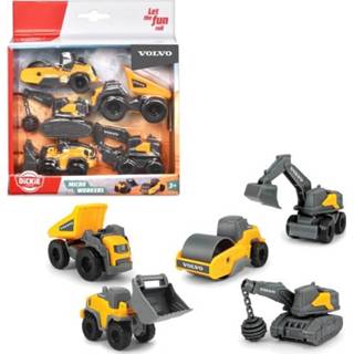 👉 Dickie Toys Volvo Constructie Voertuigen Set van 5 4006333060991
